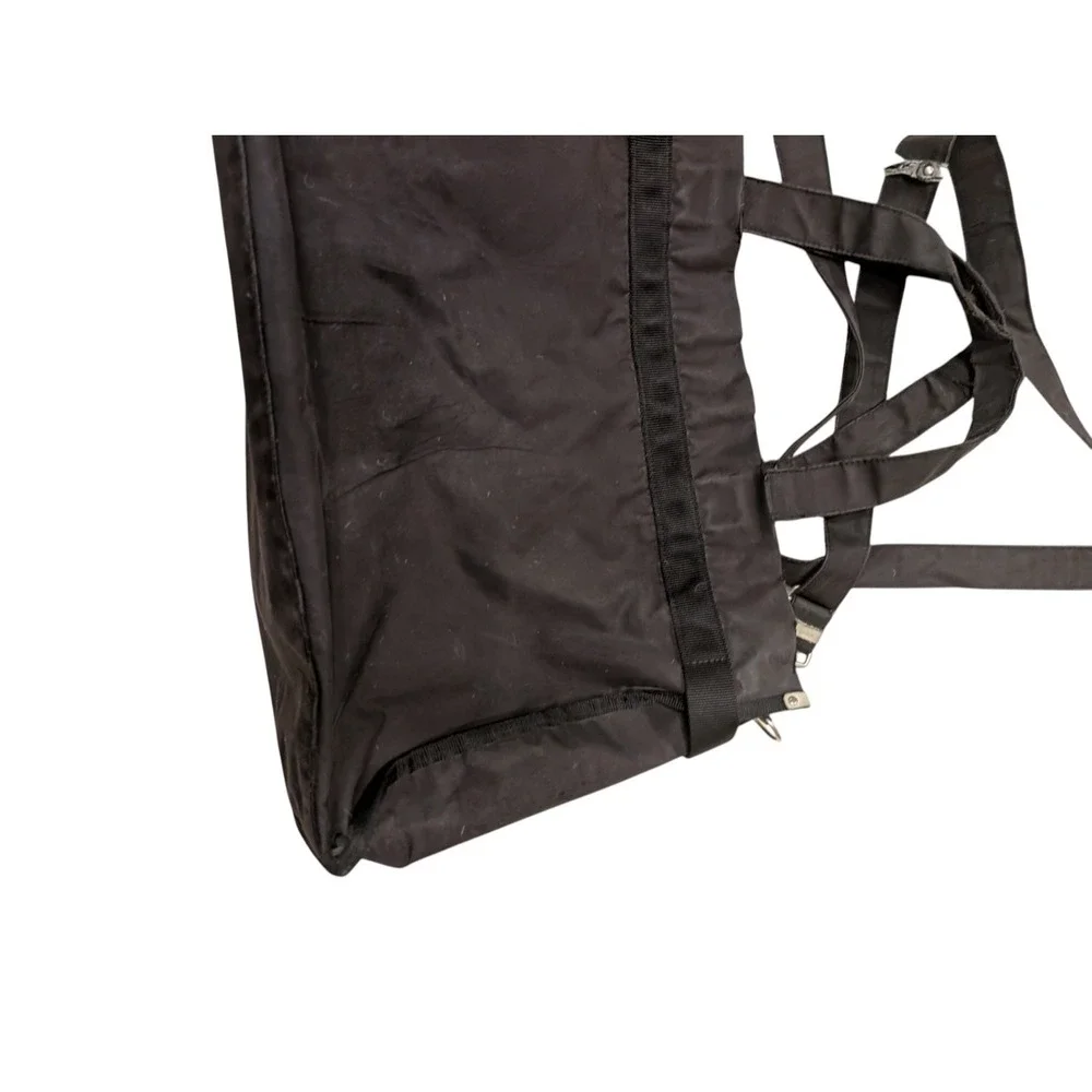 Vintage Lacoste Nylon‎ Tote Bag Black